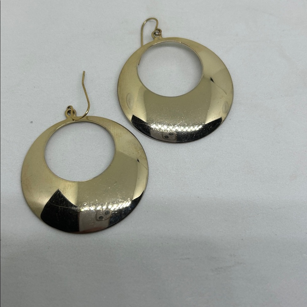 Gold Hoop Earrings - Picture 4 of 4